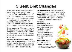 Diet Changes